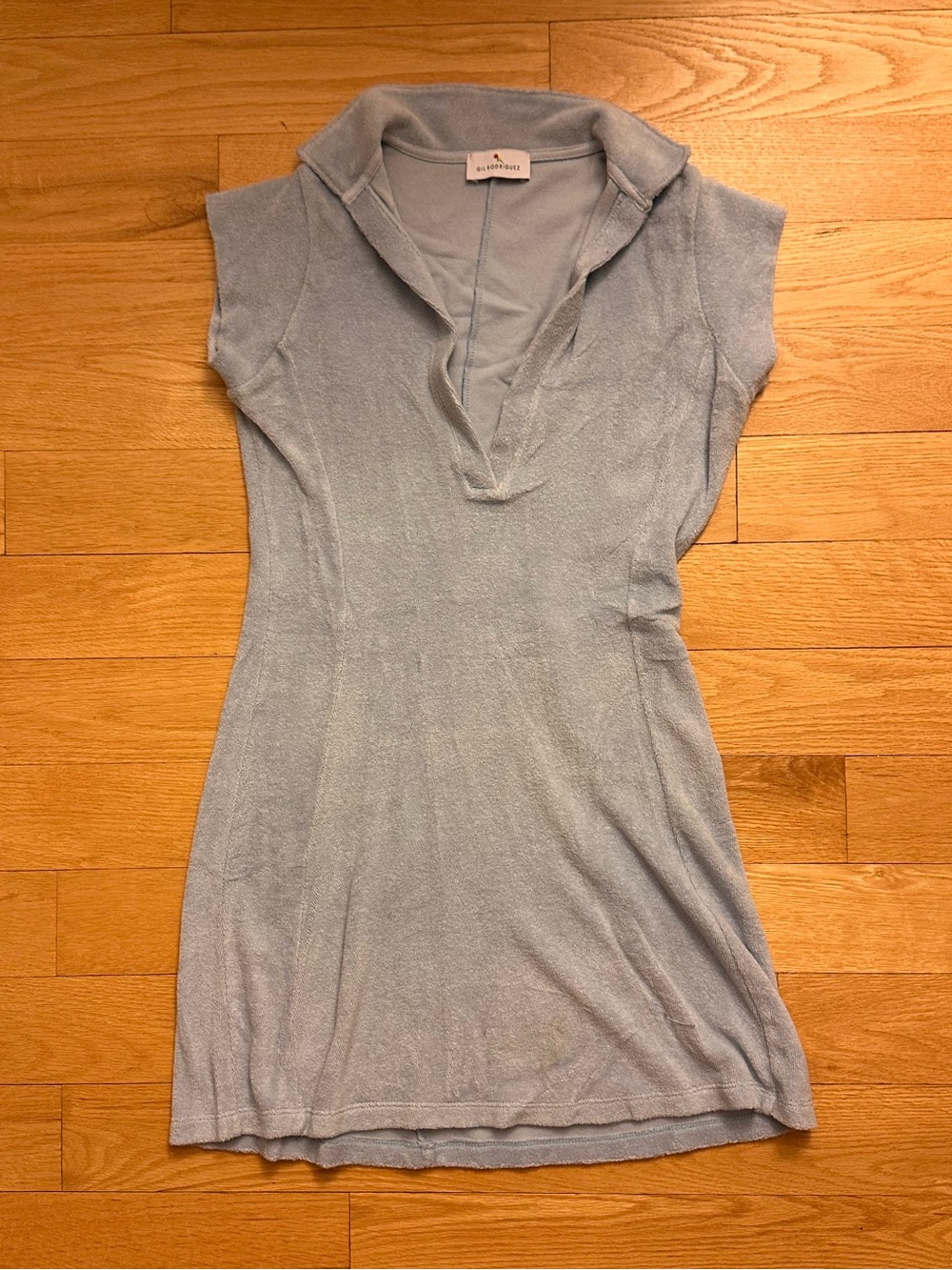Blue Polo-Style Mini Dress